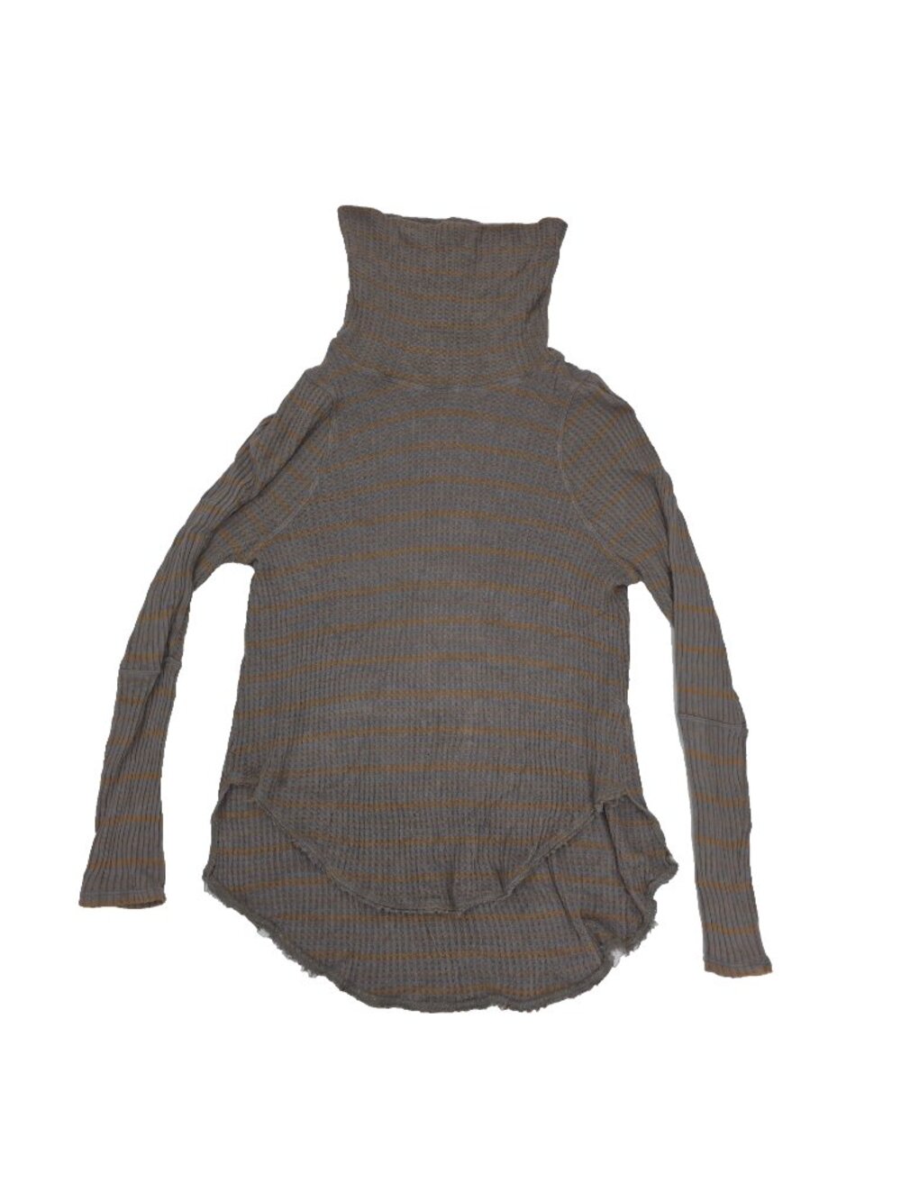 Free People We The Free Sweater Womens Petite Small PS Brown Knit Cowl Neck